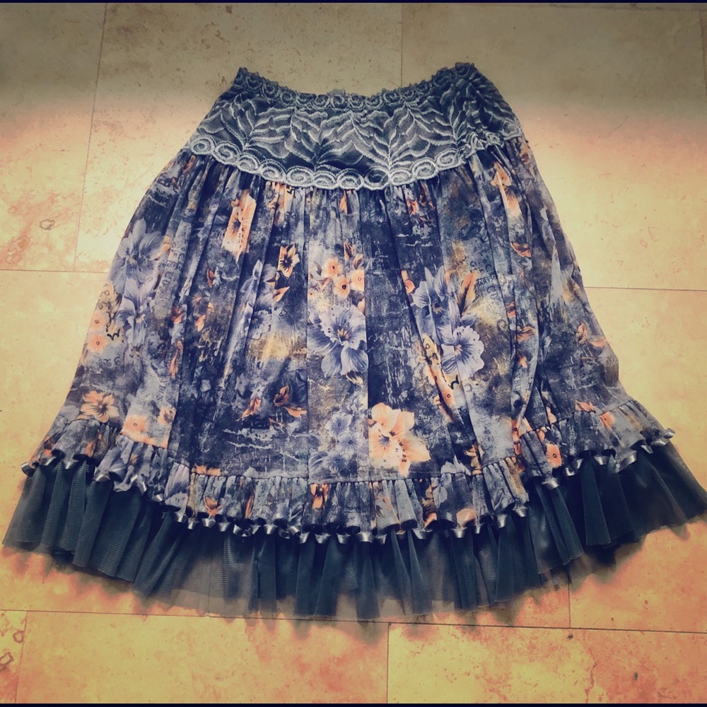 Anthropologie Lapis Skirt